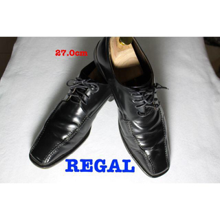 リーガル(REGAL)のREGAL リーガル 27.0cm Uチップ 黒 Black 革靴(ドレス/ビジネス)