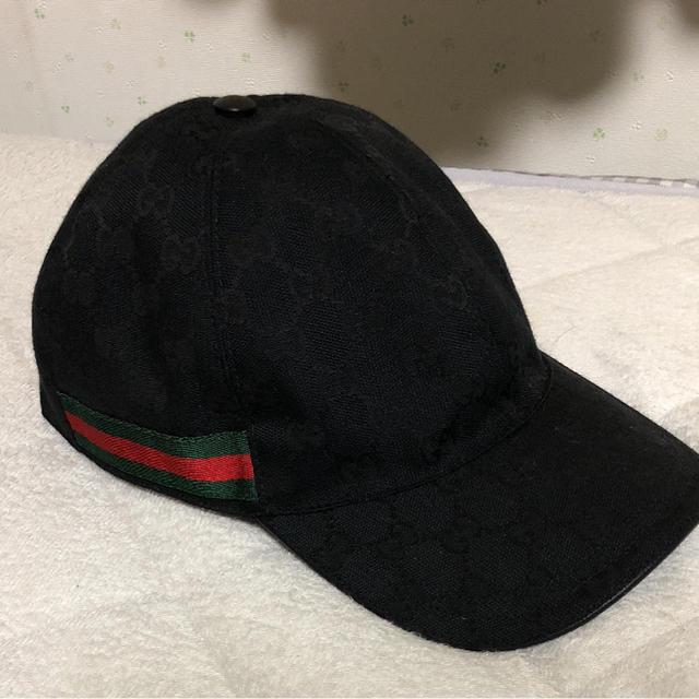 Gucci(グッチ)のGUCCI キャップ 黒 17ss メンズの帽子(キャップ)の商品写真