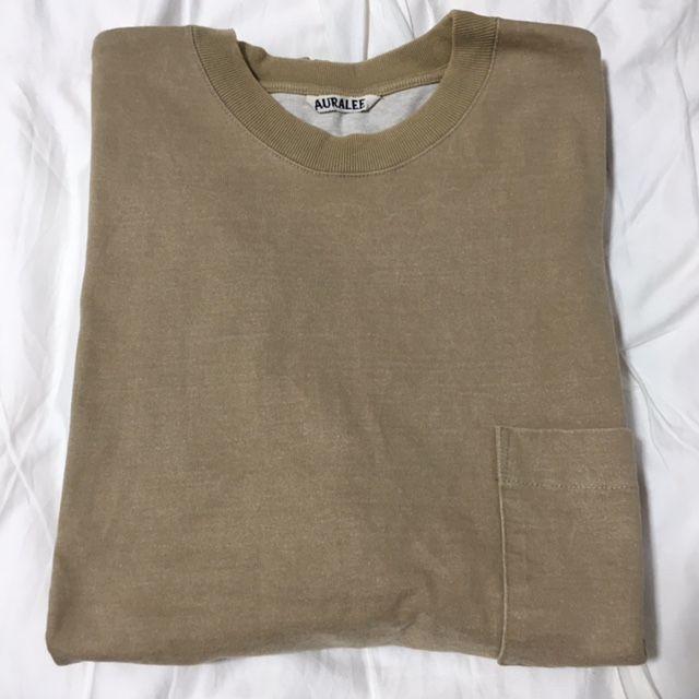 COMOLI(コモリ)のauralee stand up tee beige 4 メンズのトップス(Tシャツ/カットソー(半袖/袖なし))の商品写真