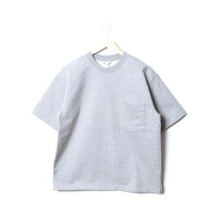 コモリ(COMOLI)のauralee stand up tee TOP GREY 4(Tシャツ/カットソー(半袖/袖なし))