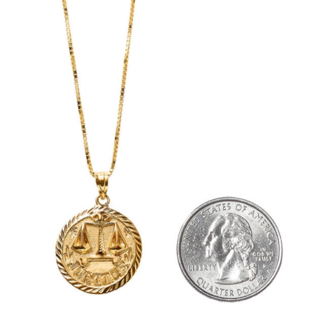保存版】 Supreme Pendant Gold Justice fireball00718ss - ネックレス
