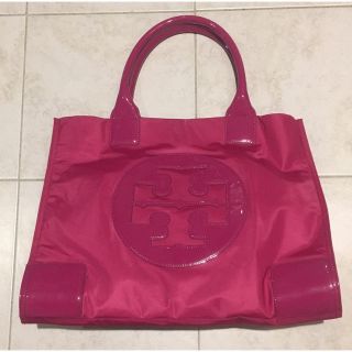 トリーバーチ(Tory Burch)の美品 トリーバーチ トートバッグ ピンク ママバッグ お稽古バッグ(トートバッグ)