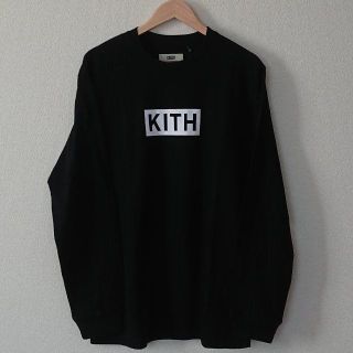 M KITH BOX LOGO LONG SLEEVE TEE Black(Tシャツ/カットソー(七分/長袖))