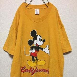 ディズニー(Disney)のUSA 古着 Mickey オーバーサイズ ビックプリント Tシャツ サイズL(Tシャツ/カットソー(半袖/袖なし))