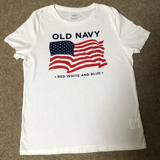 Old Navy(オールドネイビー)の貴重‼︎ OLDNAVY 国旗Tシャツ レディースのトップス(Tシャツ(半袖/袖なし))の商品写真