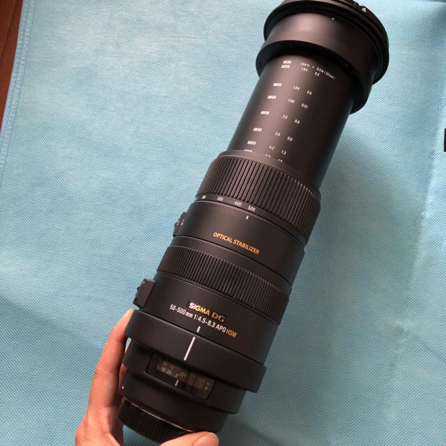 SIGMA(シグマ)の最終価格 SIGMA 50-500mm F4.5-6.3 APO DG OS スマホ/家電/カメラのカメラ(レンズ(ズーム))の商品写真