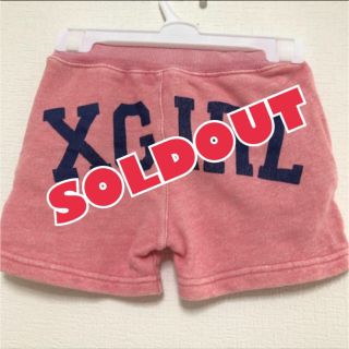 エックスガールステージス(X-girl Stages)の〈売り切れました〉スウェットショートパンツ 12M(パンツ)