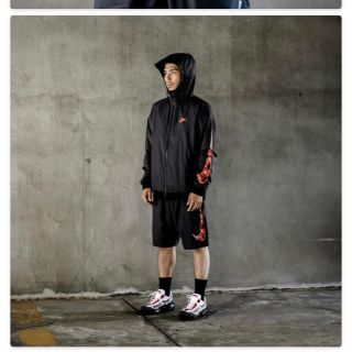 ナイキ(NIKE)のNIKE ATMOS AIR MAX JACKET 赤 (ナイロンジャケット)