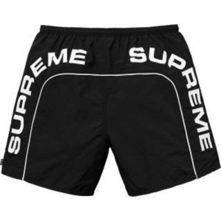 シュプリーム(Supreme)の黒　Lサイズ Supreme Arc Logo Water Short 水着(水着)