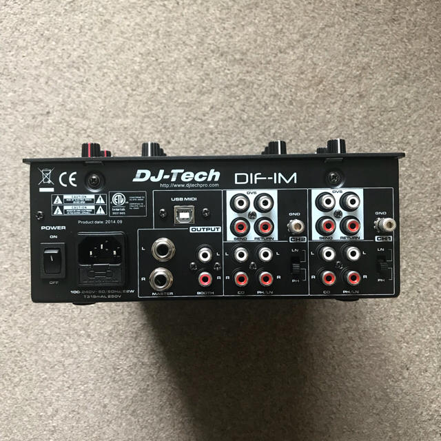 MIDIコントローラー搭載ミキサー DJ-TECH DIF-1M DJ機器 MIDIコントローラー搭載ミキサー DJ-TECH DIF-1M DJ機器