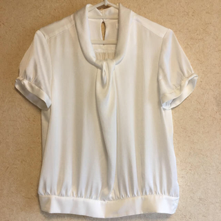 スーツカンパニー(THE SUIT COMPANY)の半袖 カットソー ホワイト サイズ38(カットソー(半袖/袖なし))