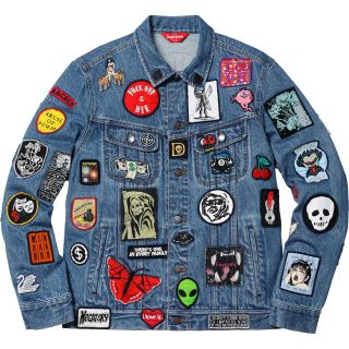 シュプリーム(Supreme)のsupreme Patches Denim Trucker Jacket M(Gジャン/デニムジャケット)