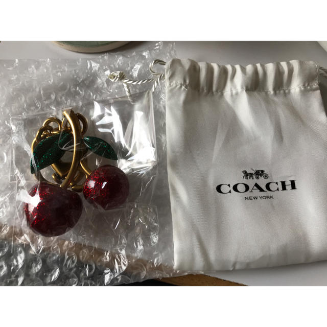 coach さくらんぼ チャーム キーホルダー