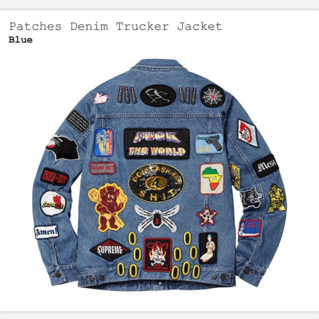 Lサイズ Supreme Denim Trucker Jacket 青 Lサイズ Supreme Denim Trucker Jacket 青