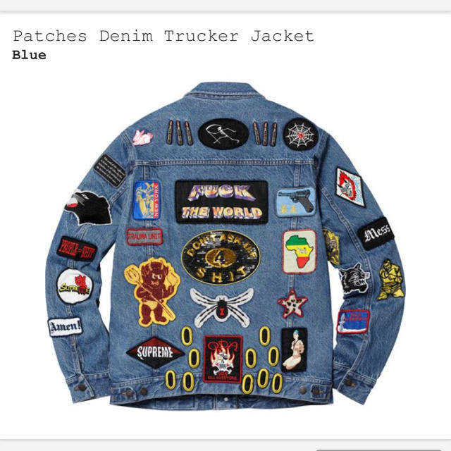 Supreme(シュプリーム)のsupreme patches denim trucker jacket メンズのジャケット/アウター(Gジャン/デニムジャケット)の商品写真