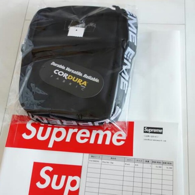 国内正規品！Supreme 18ss shoulder bag 黒 - ショルダーバッグ