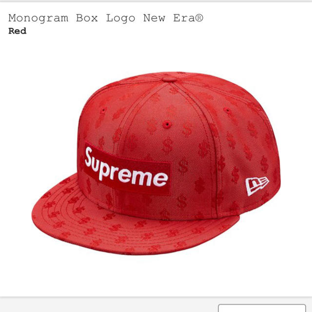 帽子supreme monogram box logo