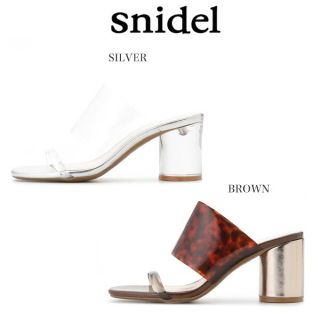 スナイデル(SNIDEL)の♡M♡様専用 snidel クリアサンダル シルバー(サンダル)