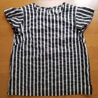 美品　レディース　フレンチスリーブ　カットソー(カットソー(半袖/袖なし))