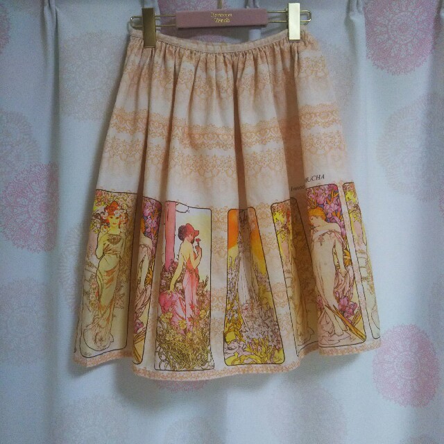 Innocent World(イノセントワールド)のInnocent World♡ミュシャスカート♡ レディースのスカート(ひざ丈スカート)の商品写真