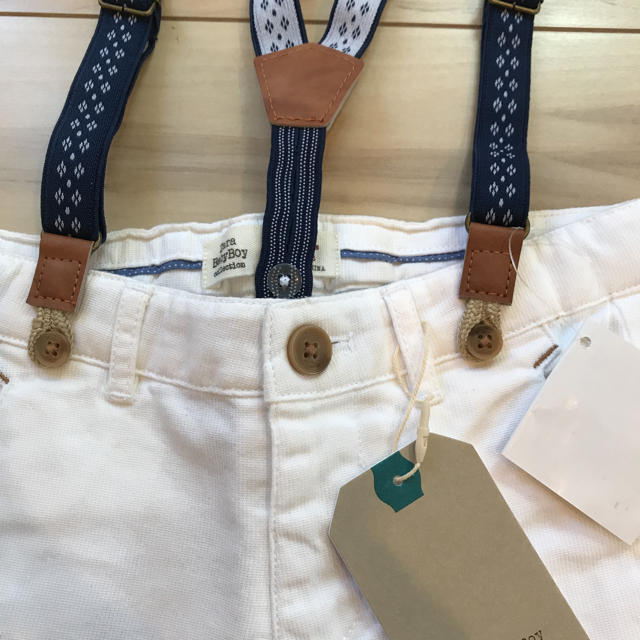 ZARA KIDS(ザラキッズ)のゆぅ様専用 zara  baby boy  サスペンダーパンツ  98 キッズ/ベビー/マタニティのキッズ服男の子用(90cm~)(パンツ/スパッツ)の商品写真