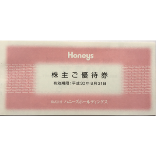 ハニーズ(HONEYS)の★ ハニーズ株主優待券　3000円分（500円×6枚） 2018/8/31まで(ショッピング)