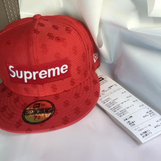 シュプリーム(Supreme)のsupreme new era red 7 3/8(キャップ)