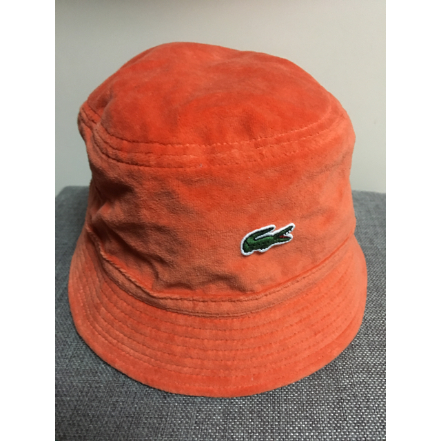 Supreme(シュプリーム)のsupreme lacoste velour crusher orange メンズの帽子(ハット)の商品写真