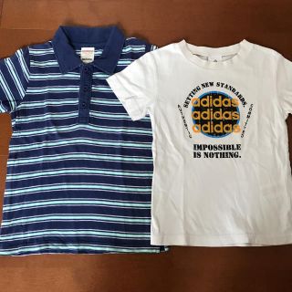 アディダス(adidas)のマザウェイズ アディダス 半袖 Tシャツ 2枚セット 120(Tシャツ/カットソー)