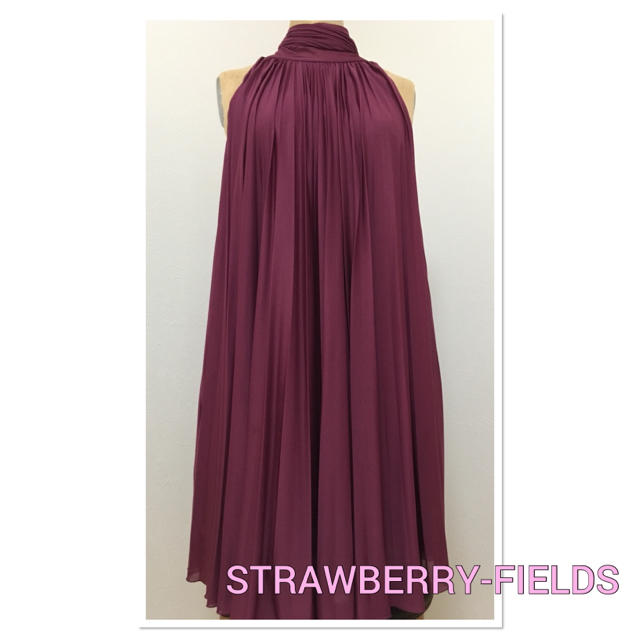 STRAWBERRY-FIELDS(ストロベリーフィールズ)のストロベリーフィールズ 膝丈 ドレス(マタニティも可) レディースのフォーマル/ドレス(ミディアムドレス)の商品写真