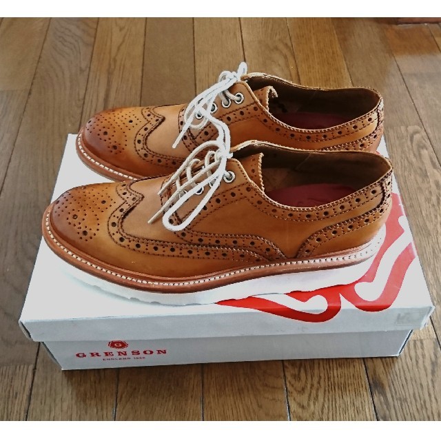 Trickers(トリッカーズ)の【再値下げ】GRENSON/グレンソン ウィングチップ ブラウン EU38 レディースの靴/シューズ(ブーツ)の商品写真