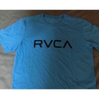 ルーカ(RVCA)のサーフ系【RVCA】ルーカ シンプル ロゴプリントT US S ブルー(Tシャツ/カットソー(半袖/袖なし))