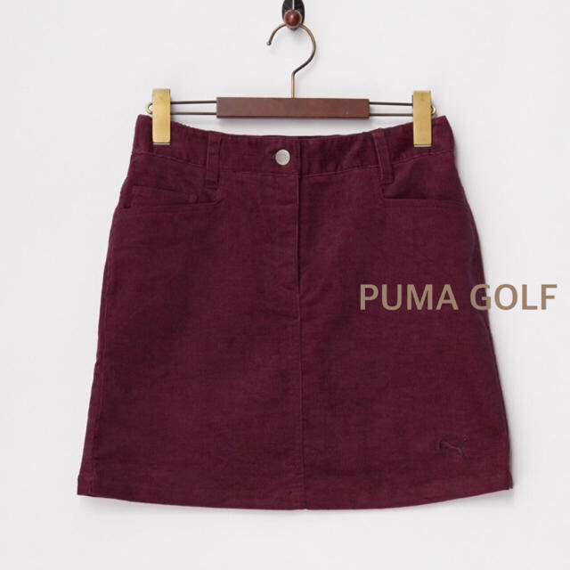 PUMA(プーマ)の＊新品＊コーデュロイスカート＊PUMA GOLF＊M＊パープル スポーツ/アウトドアのゴルフ(ウエア)の商品写真