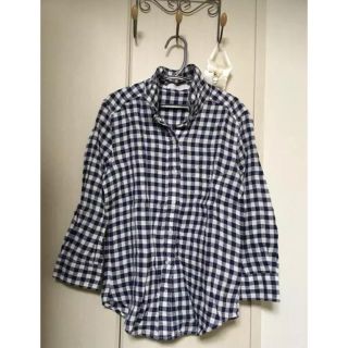 ユニクロ(UNIQLO)のリネン ギンガムチェック(シャツ/ブラウス(長袖/七分))