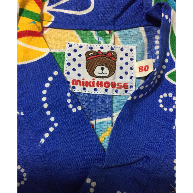 mikihouse(ミキハウス)のミキハウス 甚平 80㌢ キッズ/ベビー/マタニティのベビー服(~85cm)(甚平/浴衣)の商品写真