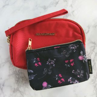 ジルスチュアート(JILLSTUART)の【JILLSTUART ダブルジップポーチ＆花柄カードケース】(ポーチ)