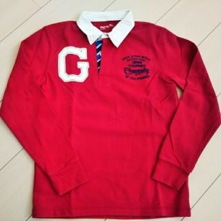 ギャップキッズ(GAP Kids)の★GapKids★160㎝★襟つきトレーナー★赤★中古美品★(Tシャツ/カットソー)