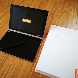 レノボ(Lenovo)の美品★YogaBook 64GB LTE SIMフリー Android ゴールド(ノートPC)