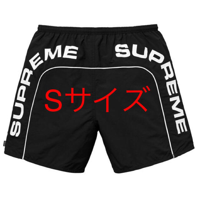 Sサイズ! Supreme Arc Logo Water Short 黒 海パン
