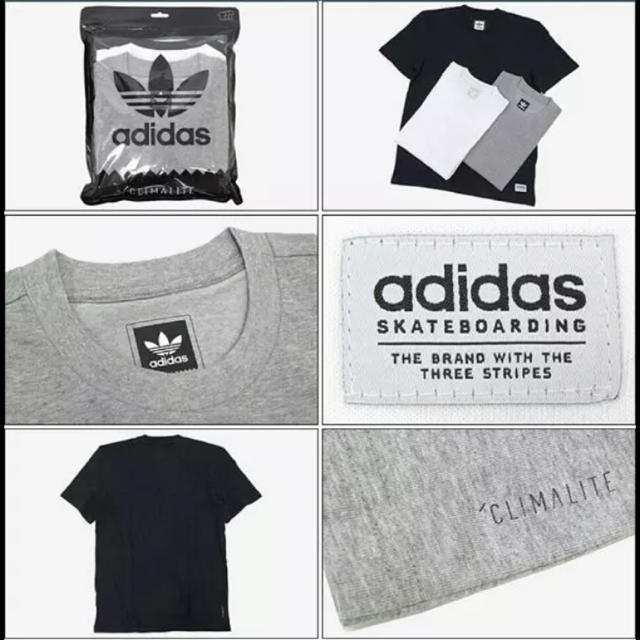 adidas(アディダス)の新品アディダスadidas skateboardingTシャツO  3パック メンズのトップス(Tシャツ/カットソー(半袖/袖なし))の商品写真