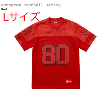 シュプリーム(Supreme)のLサイズ Monogram Football Jersey(Tシャツ/カットソー(半袖/袖なし))