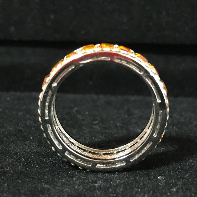 新品✨イエロートパーズ💍ゴージャス✨ボリュームリング18号指輪 レディースのアクセサリー(リング(指輪))の商品写真