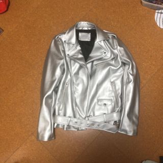 ザラ(ZARA)のZARA ライダース  シルバー(ライダースジャケット)