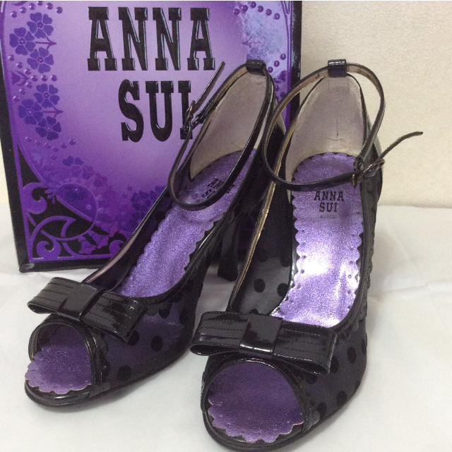 ANNA SUI アンクルストラップ パンプス