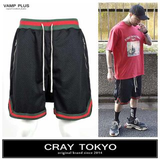 CRAY TOKYO ドローコード カラーライン メッシュサルエルショーツ 新品(サルエルパンツ)