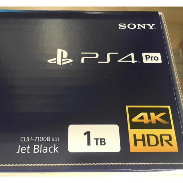 PlayStation4 ブラック 送料込み 使用少の通販 by 1233807's shop｜プレイステーション4ならラクマ - PS4 PRO 1TB 最新品得価