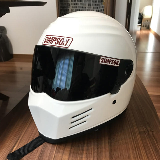 SIMPSON(シンプソン)のSIMPSON OUTLOW シンプソン ヘルメット ジャンク品 自動車/バイクのバイク(ヘルメット/シールド)の商品写真