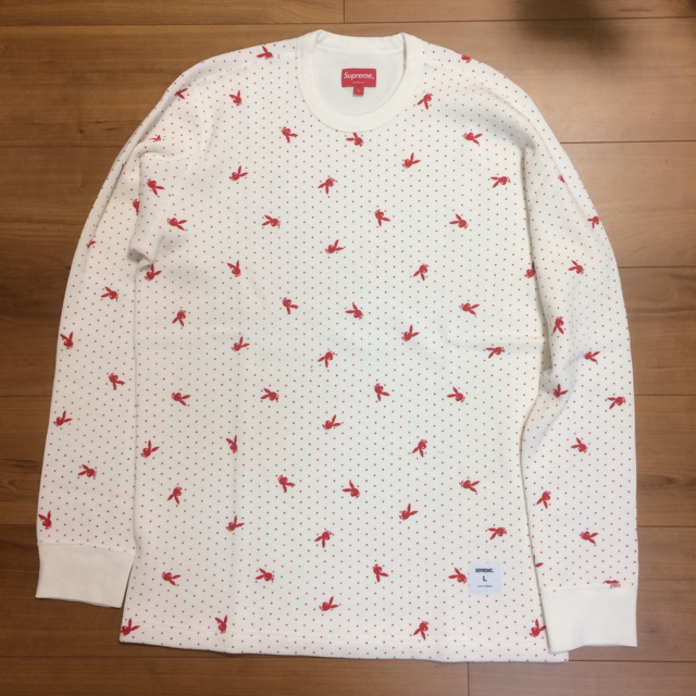 Supreme(シュプリーム)のSupreme Playboy Waffle white sizeＬ メンズのトップス(Tシャツ/カットソー(七分/長袖))の商品写真