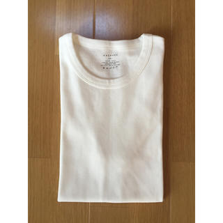 トゥモローランド(TOMORROWLAND)のMACPHEE コットンジャージープルオーバー ホワイト(Tシャツ(半袖/袖なし))