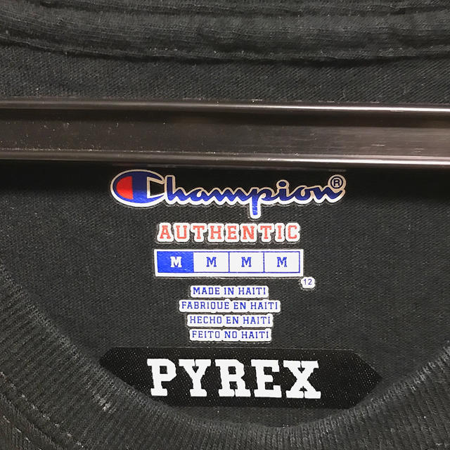 Pyrex(パイレックス)のChampion PYREX VISION パイレックス 黒 Ｔシャツ メンズのトップス(Tシャツ/カットソー(半袖/袖なし))の商品写真